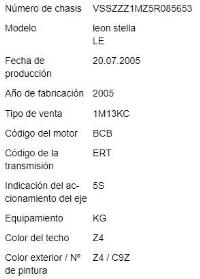 Foto del ricambio