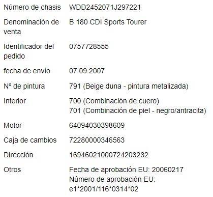 Foto del ricambio