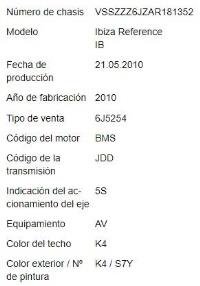 Foto del ricambio