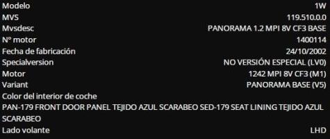 Foto del ricambio