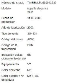 Foto del ricambio