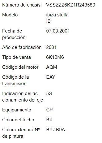 Foto del ricambio