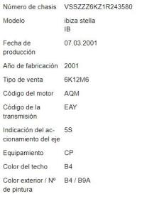 Foto del ricambio