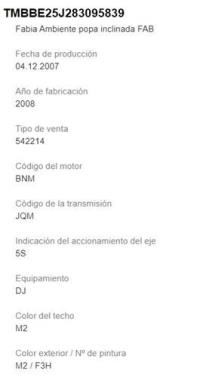 Foto del ricambio