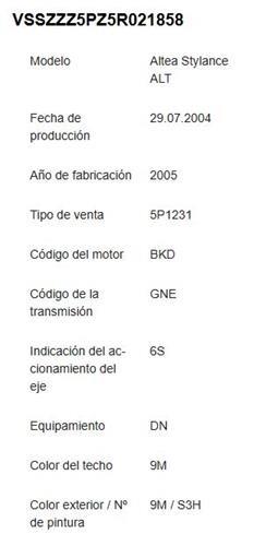Foto del ricambio