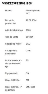 Foto del ricambio