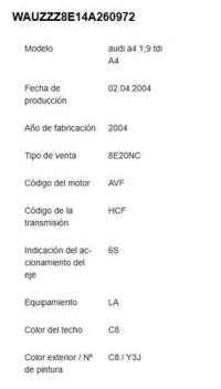 Foto del ricambio