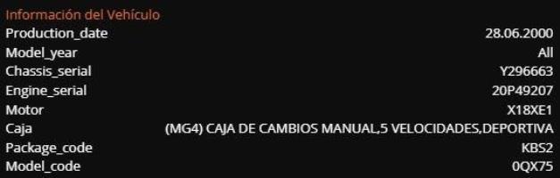 Foto del ricambio