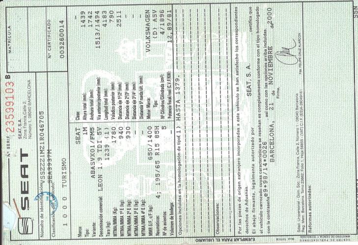 Foto del ricambio