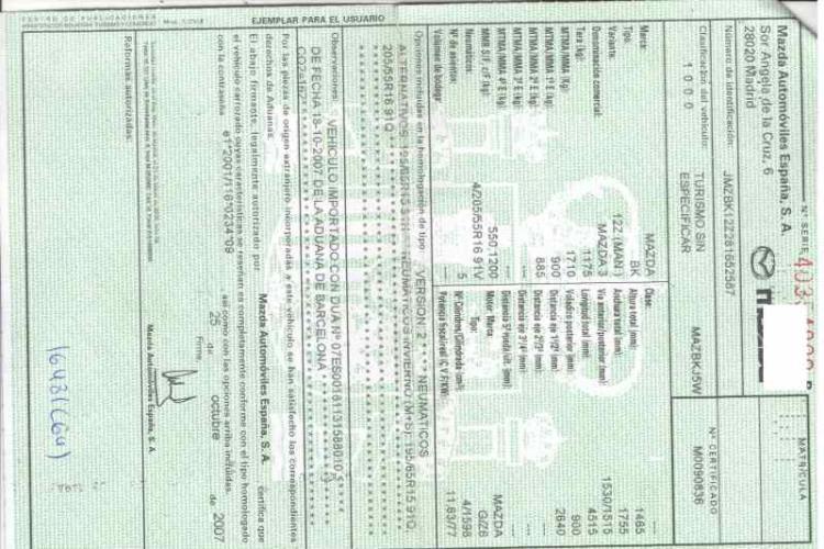 Foto del ricambio