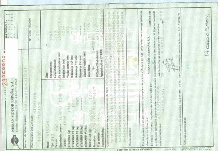Foto del ricambio