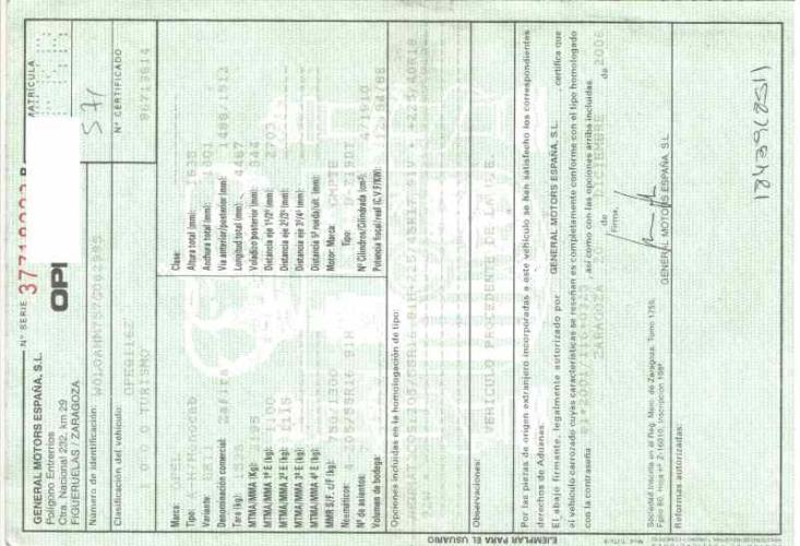 Foto del ricambio
