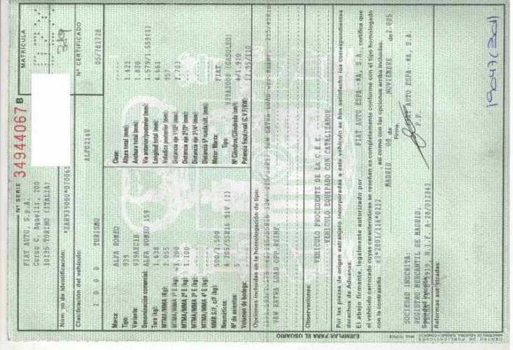 Foto del ricambio