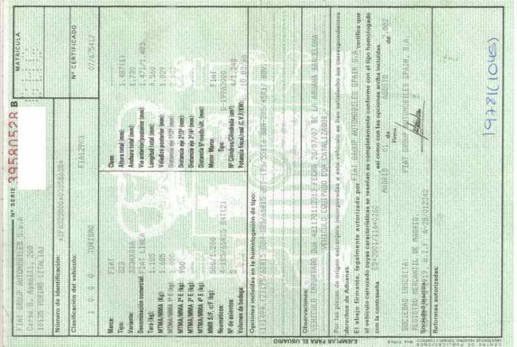 Foto del ricambio