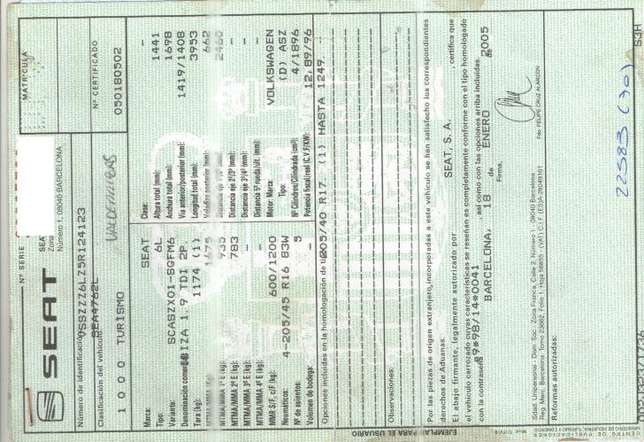 Foto del ricambio