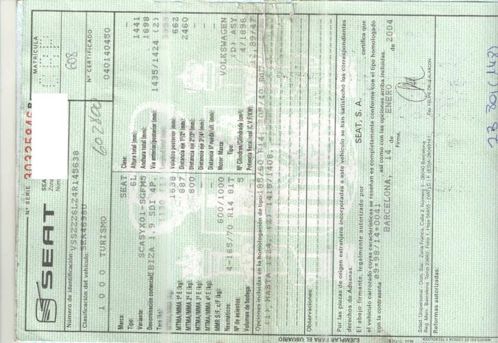Foto del ricambio