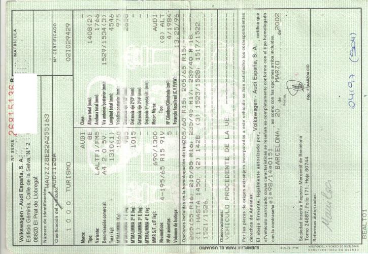 Foto del ricambio