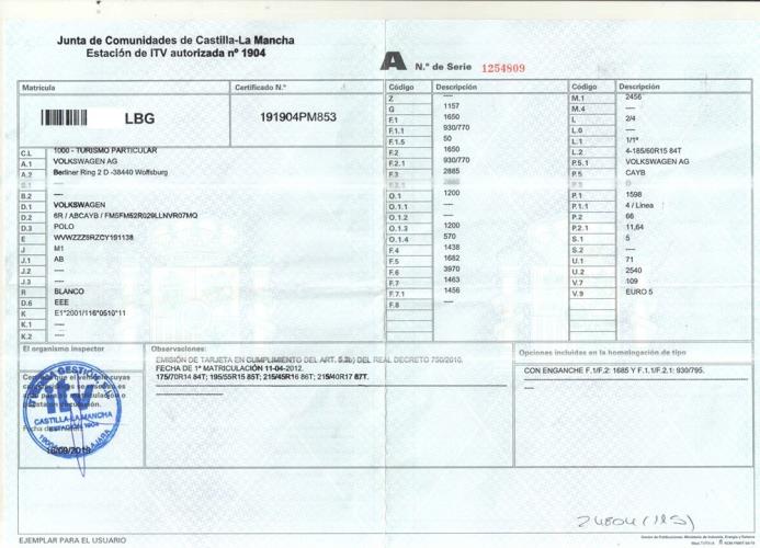 Foto del ricambio