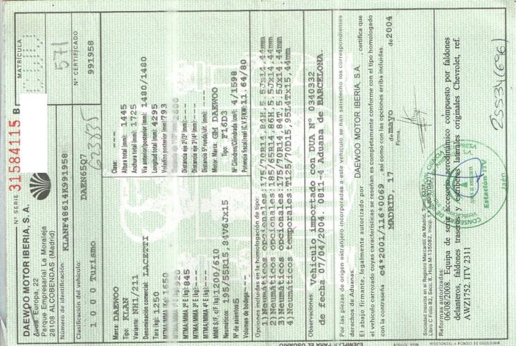 Foto del ricambio