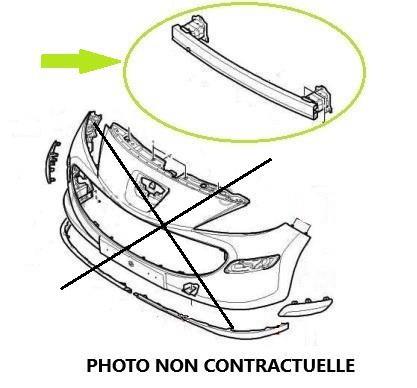 Image Renfort pare choc arriere (traverse) - CITROEN C1 1